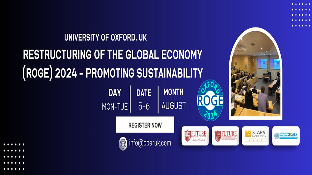 13th International Conference on Restructuring of the Global Economy (ROGE)-Promoting Sustainability