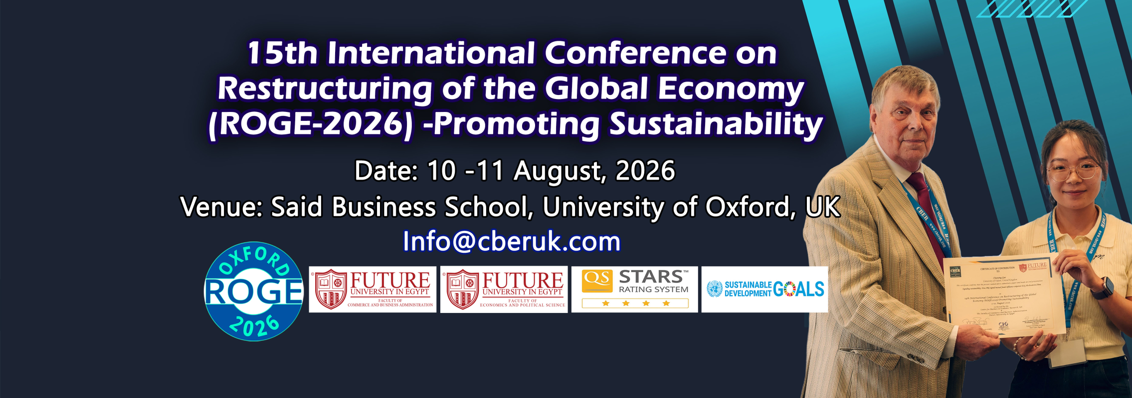 15th International Conference on Restructuring of the Global Economy (ROGE-2026)-Promoting Sustainability